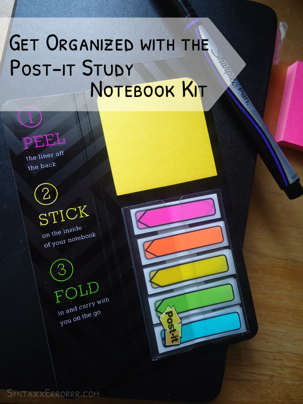 Get organized with the Post it Study Notebook Kit