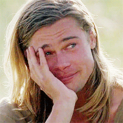 Brad Pitt Crying