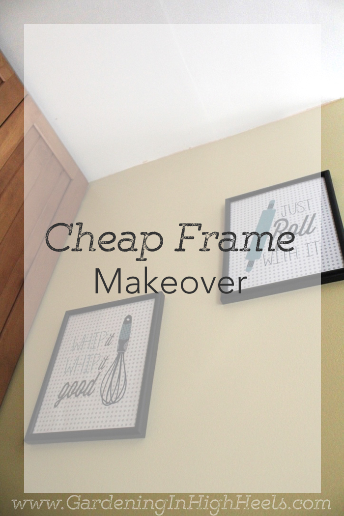 Easy and cheap frame makeover with spray paint!
