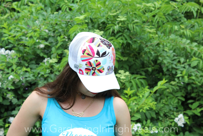 Handmade Escapade Fancy Trucker Hat - girly and edgy and I love it!