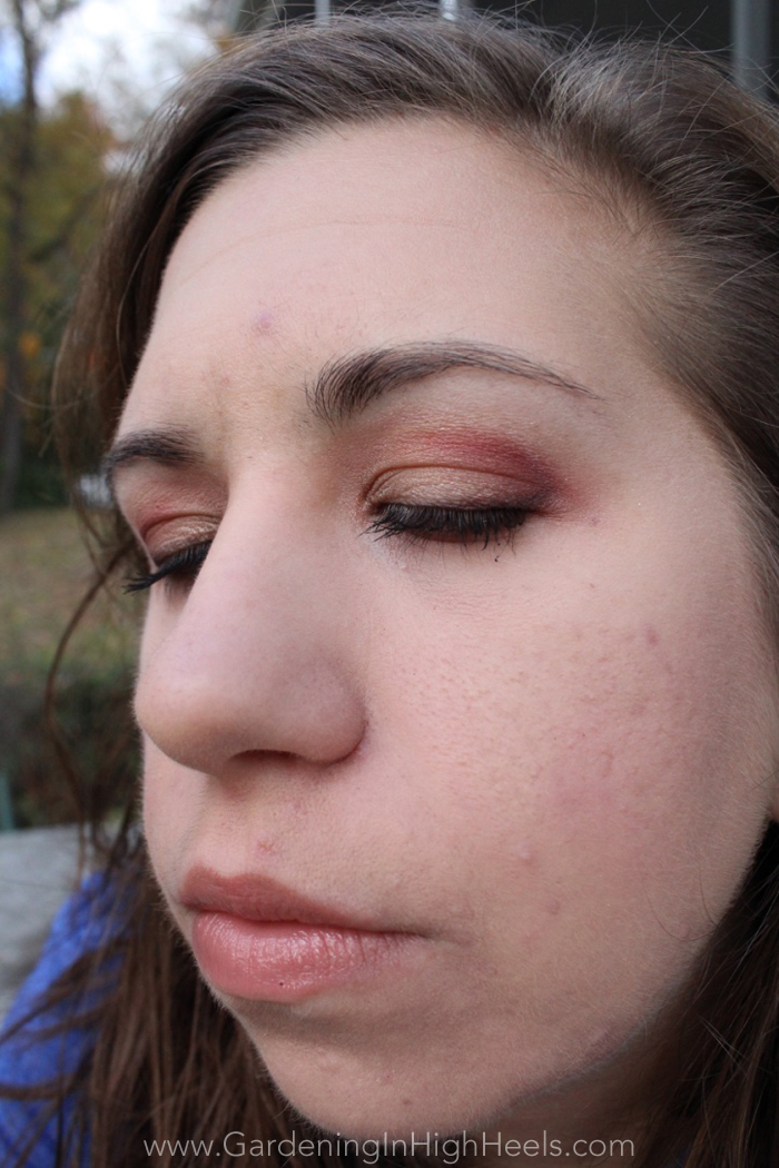 Fall sunset eyes with golds and rusty cranberry shadows. | Gardening In High Heels